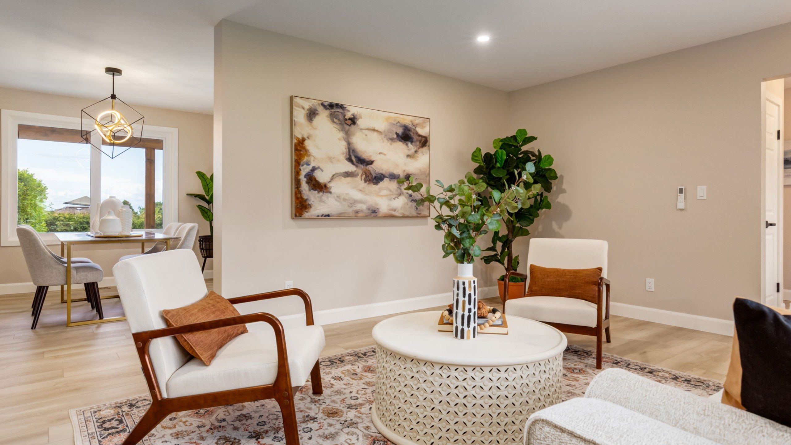 JR Island Built finished living room